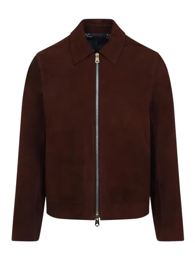PAUL SMITH REGULAR FIT LEATHER JACKET