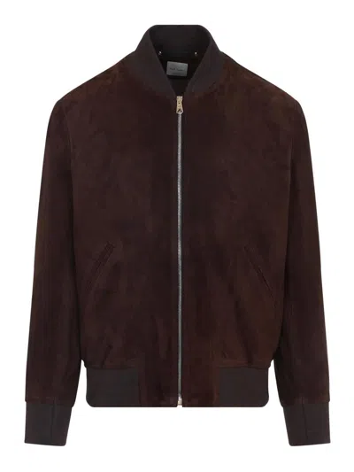 PAUL SMITH REGULAR FIT SUEDE BOMBER JACKET
