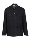 Paul Smith Linen Field Jacket In Multi