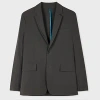 Paul Smith Charcoal Recycled-nylon Technical Blazer Brown In Brown