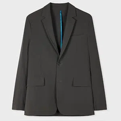 Paul Smith Charcoal Recycled-nylon Technical Blazer Brown