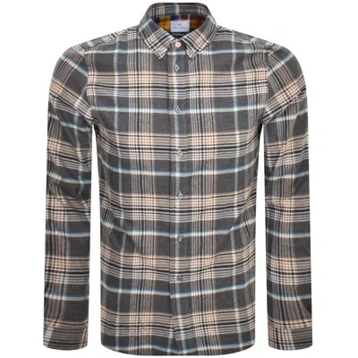 Paul Smith Ps By  Check Long Sleeve Shirt Black