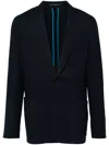 Paul Smith Check-pattern Blazer In Black