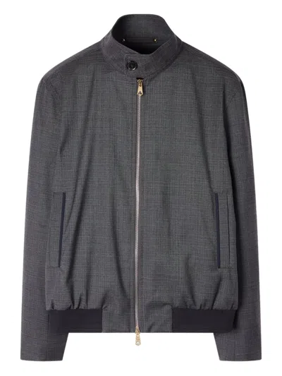 PAUL SMITH CHECK-PATTERN BOMBER JACKET
