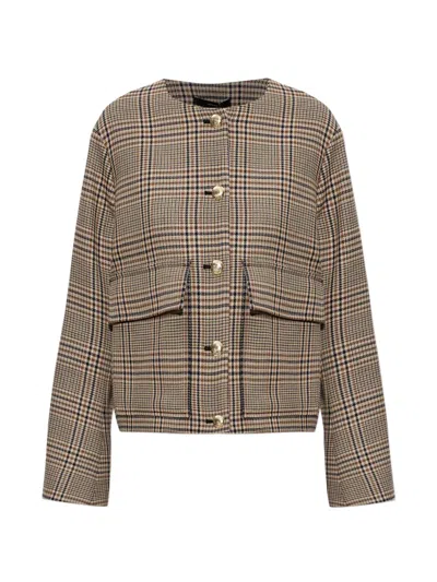 PAUL SMITH CHECK-PATTERN BUTTONED JACKET