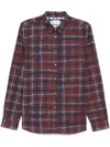Paul Smith Plaid Check Long-sleeved Shirt In Burgundy/ Borde