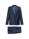 Paul Smith Check-pattern Suit In Blue