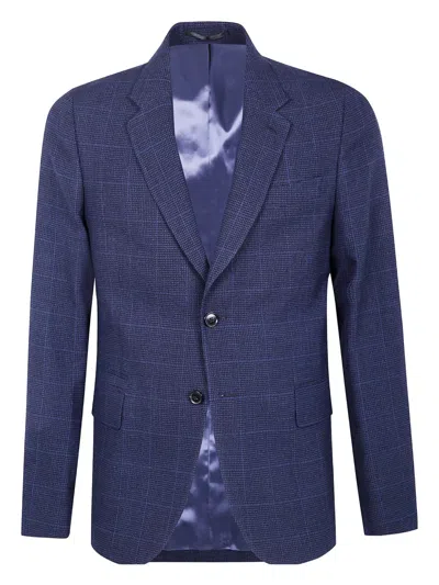 PAUL SMITH CHECK-PATTERN WOOL JACKET