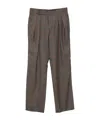 Paul Smith Check Pleated Trousers In Multi