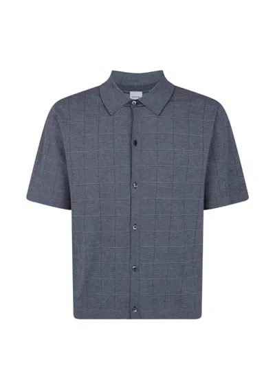 Paul Smith Check Shirt In Purple