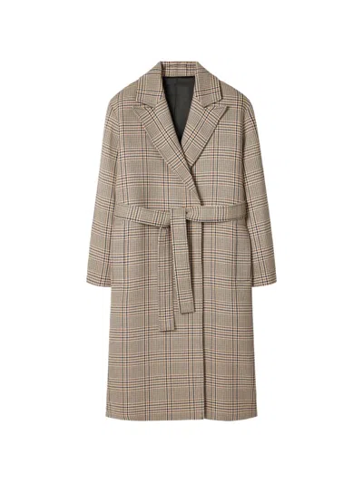 PAUL SMITH CHECK-BELTED COAT