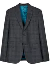 Paul Smith Checked Blazer In Blau