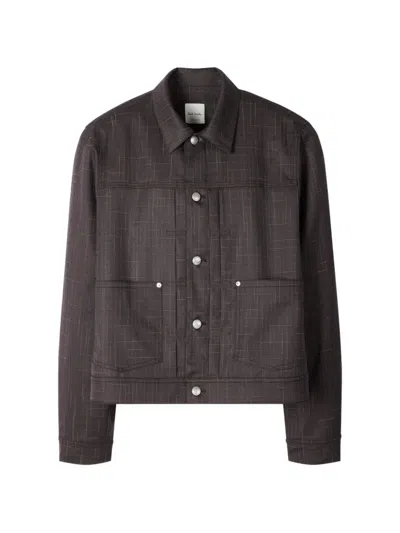 Paul Smith Checked Buttoned Shirt Jacket In Multi