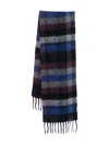 Paul Smith Checked Fringed Scarf In Multi