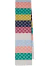 PAUL SMITH CHECKED LAMBS WOOL SCARF