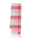 Paul Smith Checked-pattern Fringed Scarf In Multi
