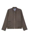 Paul Smith Checked-pattern Zip-fastening Overshirt In Multi