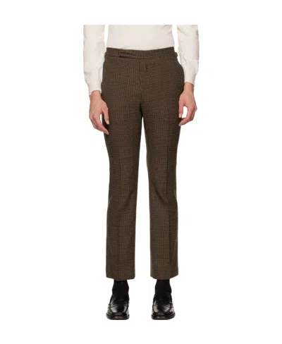 Paul Smith Checked Tailored Trousers In Black