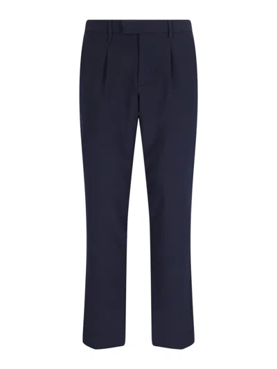 Paul Smith Checked Trousers In Blue