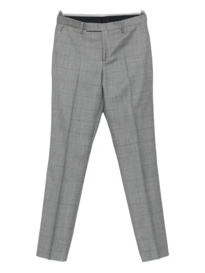 Paul Smith Checked Trousers In Gray