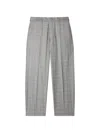 Paul Smith Check-pattern Relaxed-fit Tailored Trousers In Gray