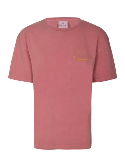 Paul Smith Chest Logo Round Neck T-shirt In Powder