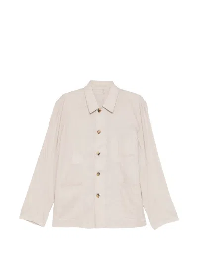 Paul Smith Chest Pocket Shirt Jacket In Neutral