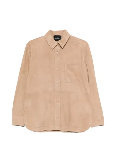 Paul Smith Chest-pocket Shirt In Brown