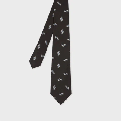 Paul Smith Chocolate Brown 'retro' Pattern Tie