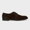 Paul Smith Chocolate Brown Suede 'carlo' Shoes In Brown