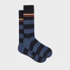 Paul Smith Chunky 'signature Stripe' Socks Black In Multi