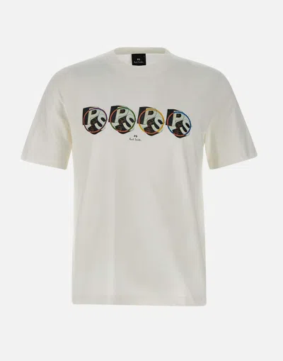 Paul Smith Circle Logo White T Shirt