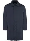 Paul Smith Parka In Technical Fabric In Blue