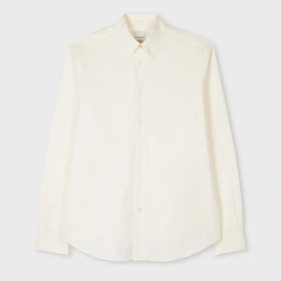 Paul Smith Classic-fit Cream Oxford Cotton Button-down Shirt White