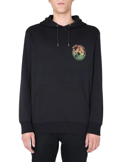 Paul Smith Classic Hooded Sweatshirt In Black