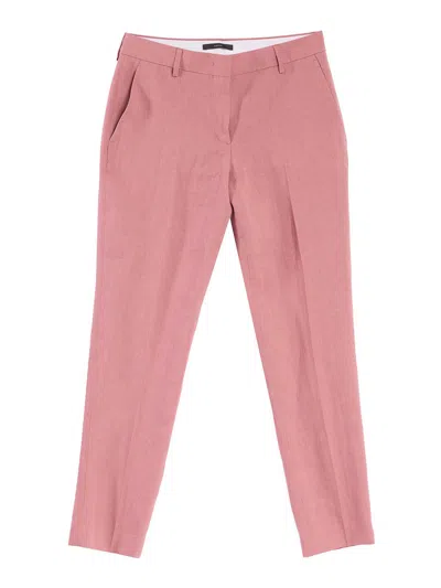 Paul Smith Classic Lino Trousers In Pink