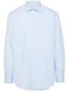 Paul Smith Light Blue Slim Fit Shirt With Artist Stripe Print