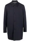 Paul Smith Wool Mac With Gilet In Blue