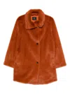Paul Smith Faux-fur Coat In Brown