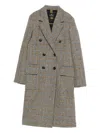 Paul Smith Double-breasted Coat Featuring Front Pockets In Gray