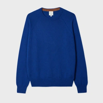 Paul Smith Cobalt Blue Cashmere Crew Neck Sweater
