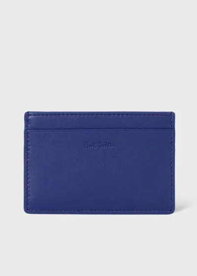 Paul Smith Cobalt Leather Card Holder Blue