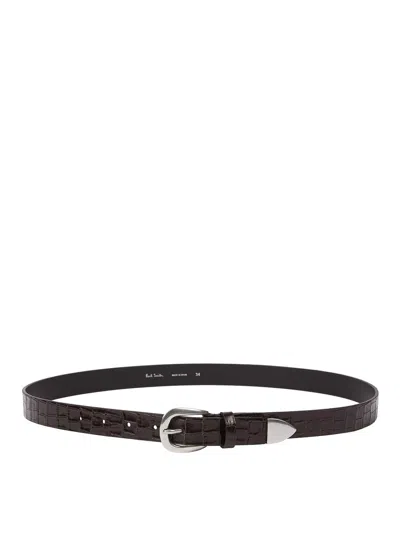 Paul Smith Coconut Belt In Brown