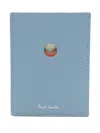 Paul Smith Colourblock Card Holder In Blue