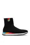 Paul Smith High-top Sneakers With Comet Logo Patch In Black