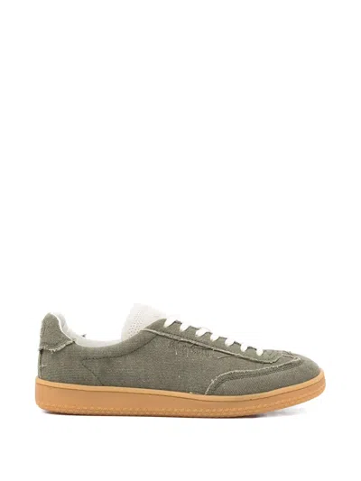 Paul Smith Como Raw-edge Sneakers In Green