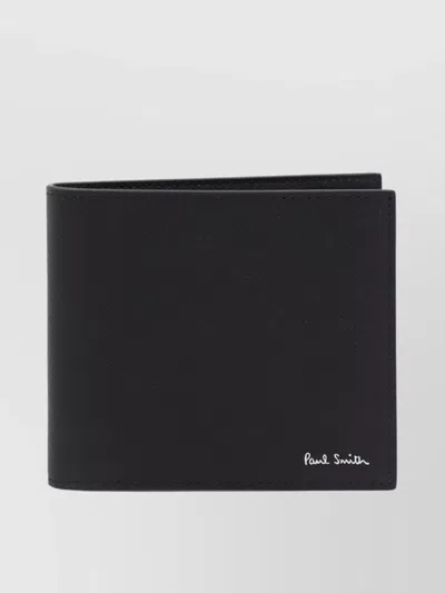 Paul Smith Compact Leather Wallets For Cards In Black