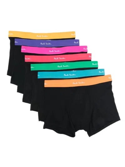 Paul Smith Confezione Da Sette Boxer In Black