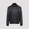 Paul Smith Contemporary Leather Bomber Jacket In Black