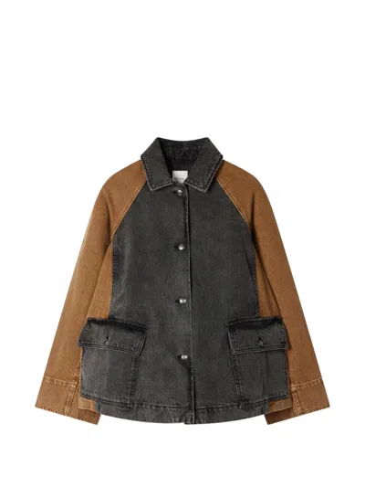 Paul Smith Contrast Denim Jacket In Multi